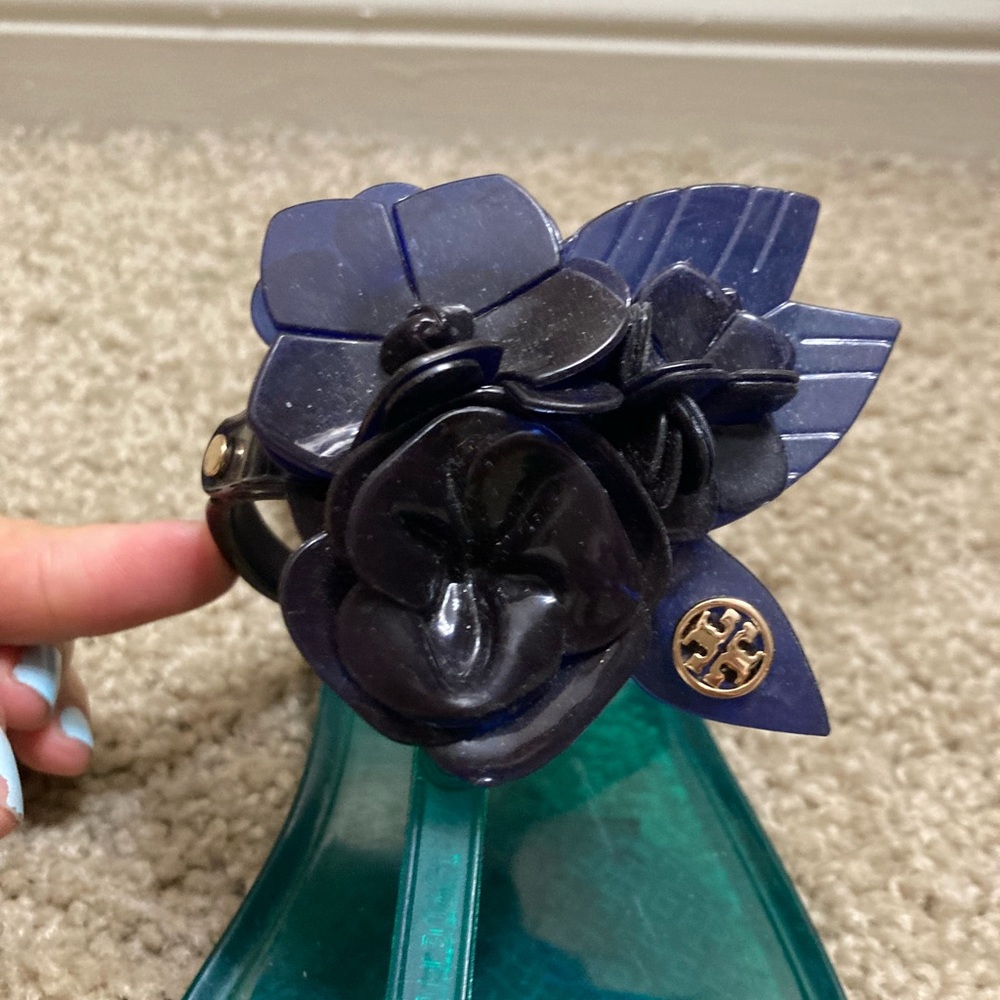 Authentic Tory Burch Green Blue Ombré Gelly Sandals!!
